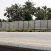 Baghdad wall a 12-foot high three mile long wall separating an historic Sunni enclave from shiite neighborhoods