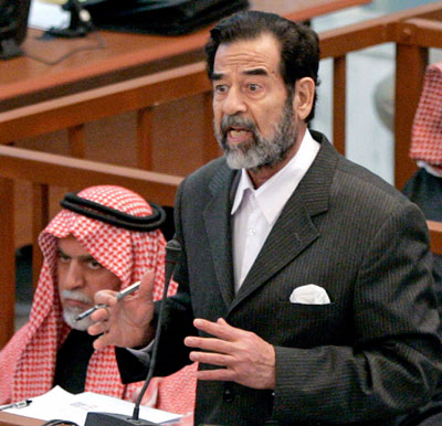 Saddam Hussein goes on trial for crimes against humanity