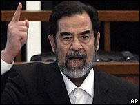 Saddam shouted God is great as chief judge Raouf Abdul Rahman read out the court verdict