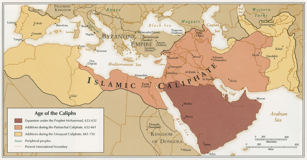 Map Of Iraq War. Map - Islamic Caliphate