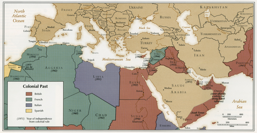 Map Of Iraq War. Map - Colonial Past