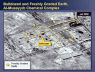 slide 26 bulldozed and freshly graded earth at al-musayyib chemical complex